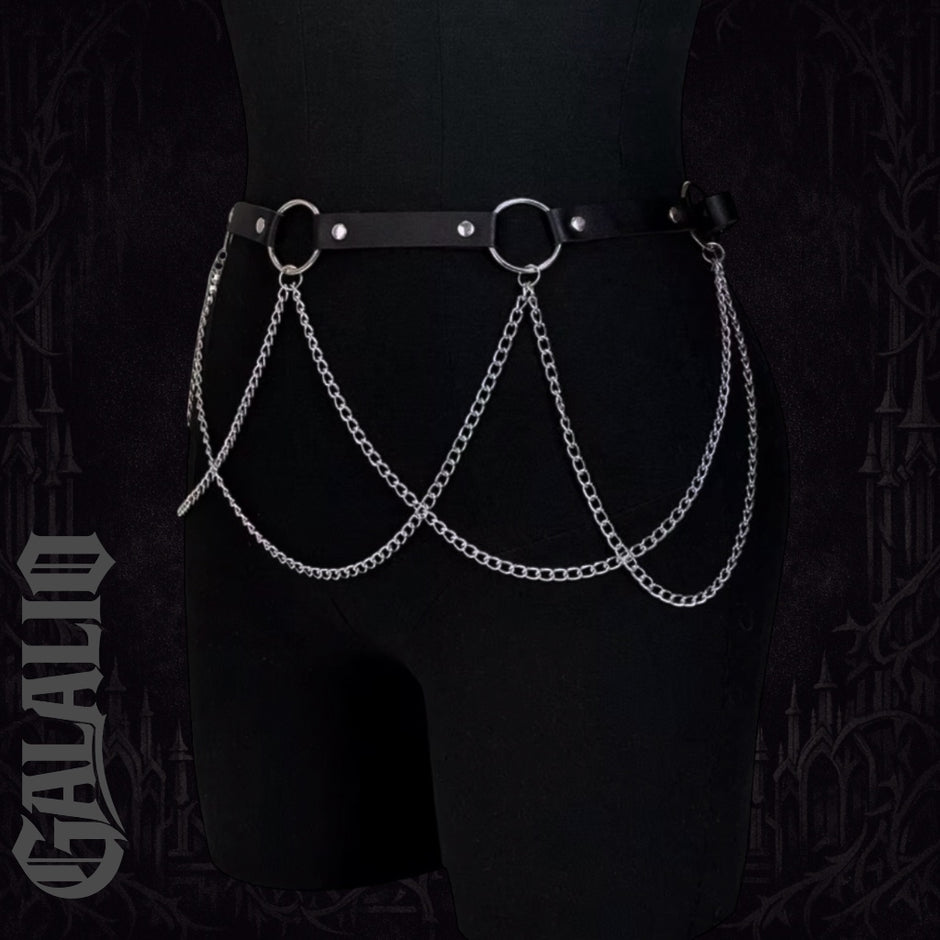 Women Fashion Black Belt Harness