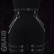 Women Fashion Belt Chain Tassel Punk Leather Harness Waist Belt Leg Harness
