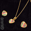 Women Multicolor Heart Shape Jewelry Set