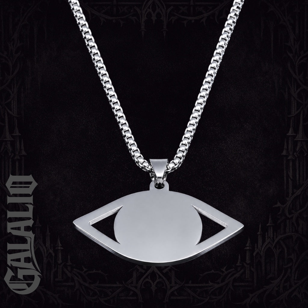 Unisex Stainless Steel Eye Pendant Necklace