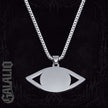 Unisex Stainless Steel Eye Pendant Necklace