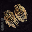 Women Chain Tassel Rivet Shoulder Pad Brooch Punk Tassel Metal Epaulet-GL