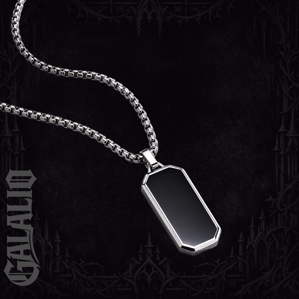 Men Solid Stainless Steel Pendant Necklace