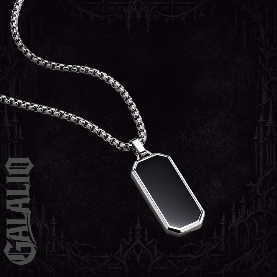 Men Solid Stainless Steel Pendant Necklace