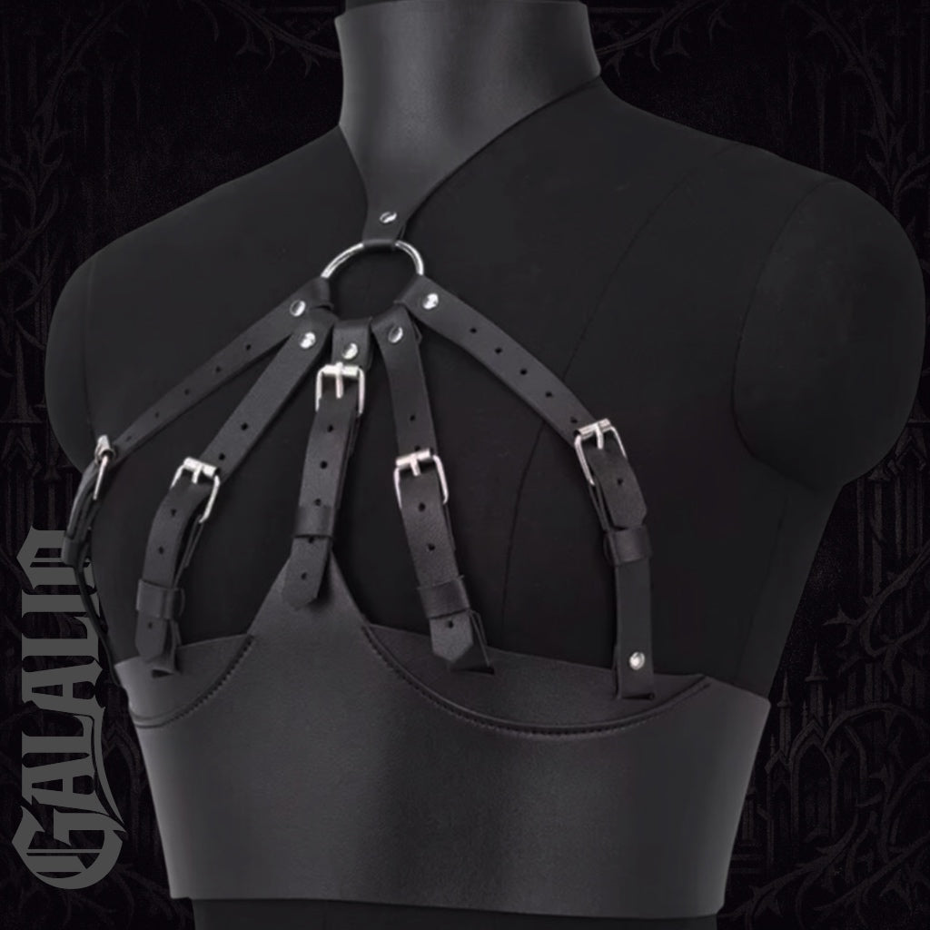 Women Fashion Belt Wide Corset Leather Corselet Harness