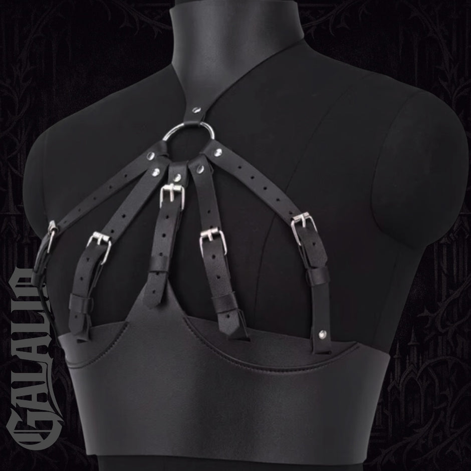 Women Fashion Belt Wide Corset Leather Corselet Harness