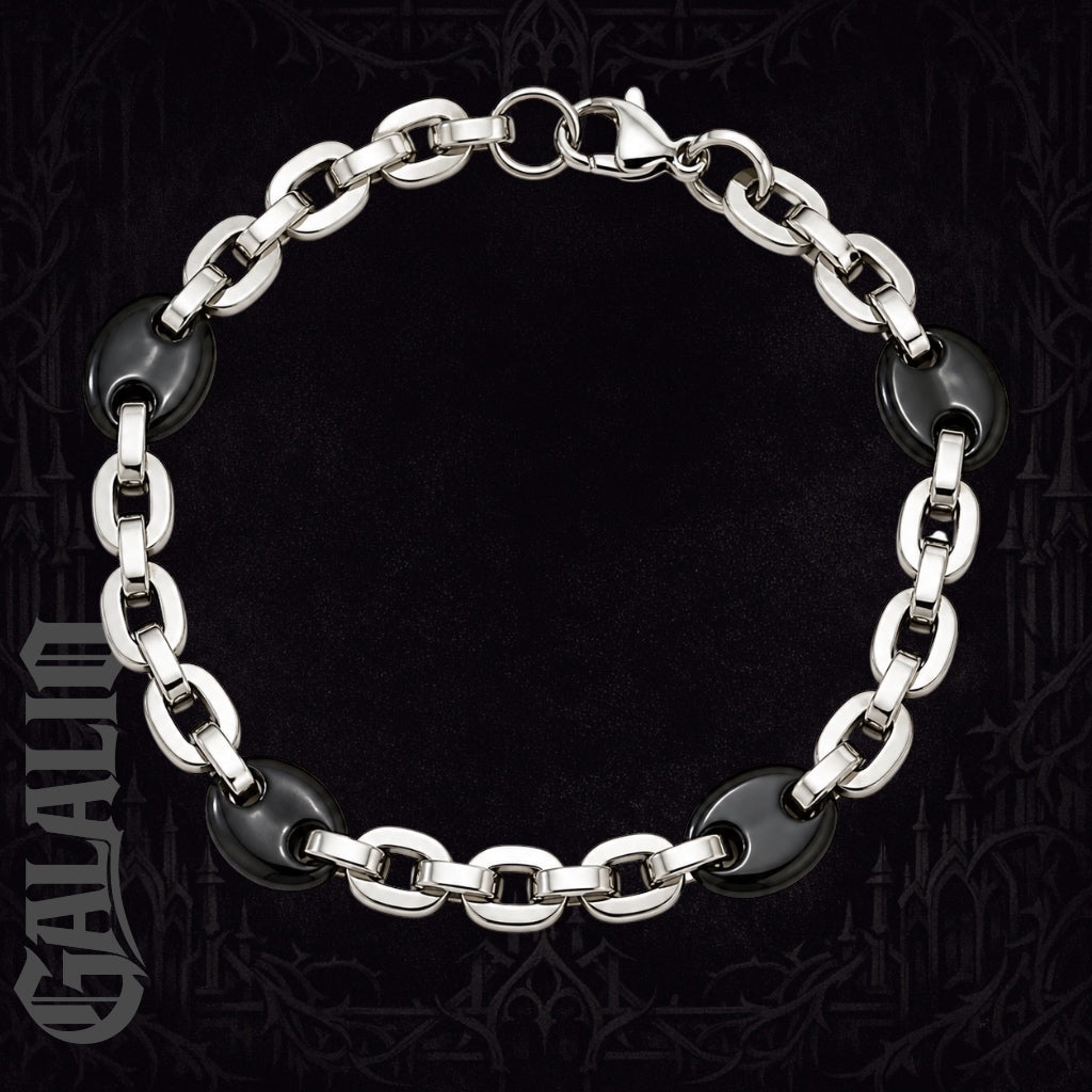 Unisex Stainless Steel Two Tones Bracelet