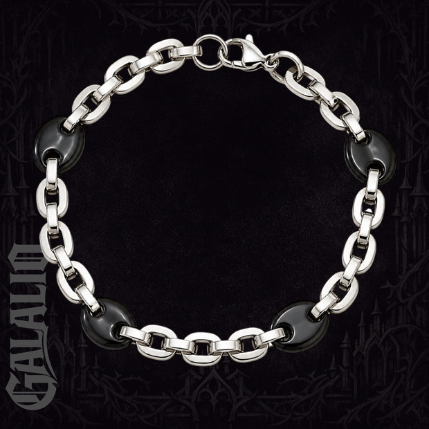 Unisex Stainless Steel Two Tones Bracelet