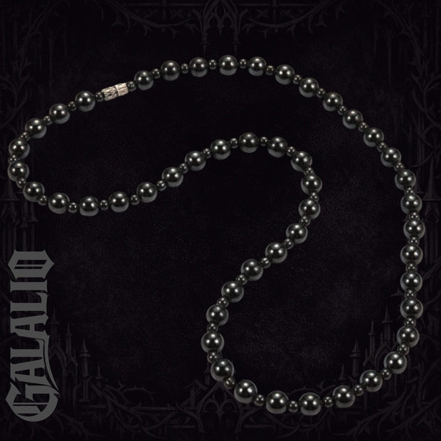Unisex Stylish Simple Retro Magnetic Black Onyx Beaded Necklace