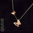Women Stainless Steel Butterfly Pendant Necklace