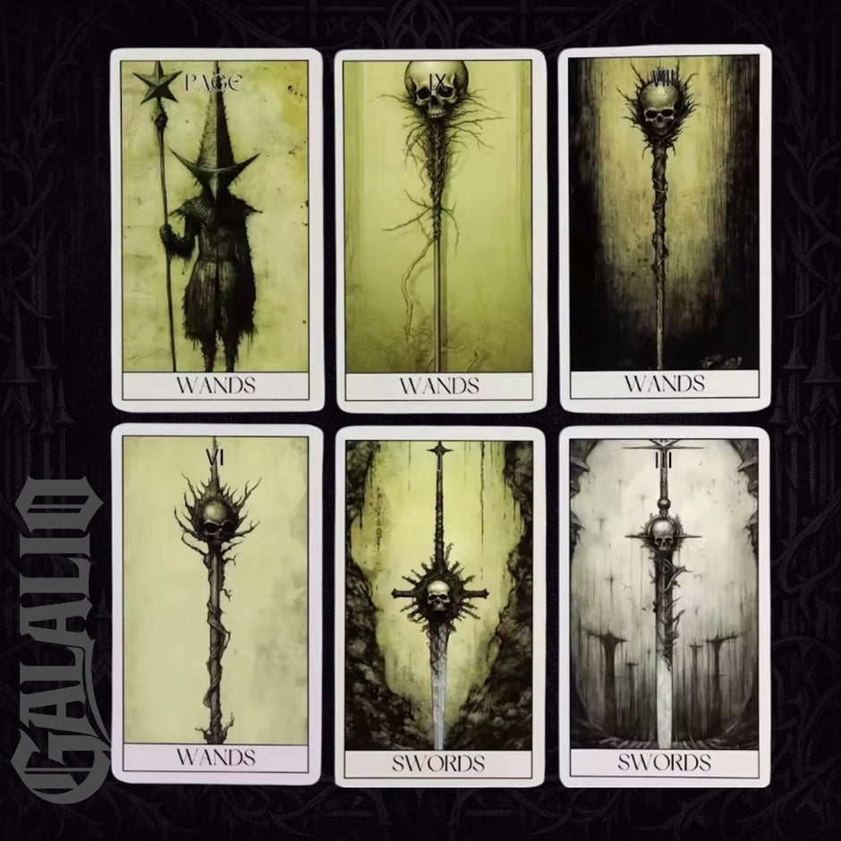 Gothic Tarot Deck Horror Style Cards
