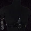 Women Punk Adjustable PU Halter Harness