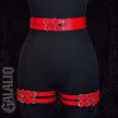 Women Fashion PU Leather Belt Cool Punk Rock Gothic Harness