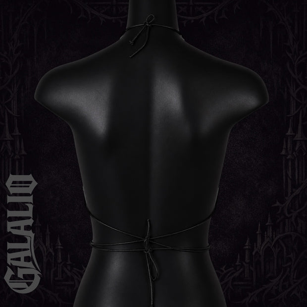 Women Gothic Style PU Halter Chest Harness