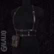 Women Punk Style Fashion PU Leather Waist Belt Harness