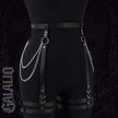 Women Fashion Belt Chain Tassel Punk Leather Harness Waist Belt Leg Harness