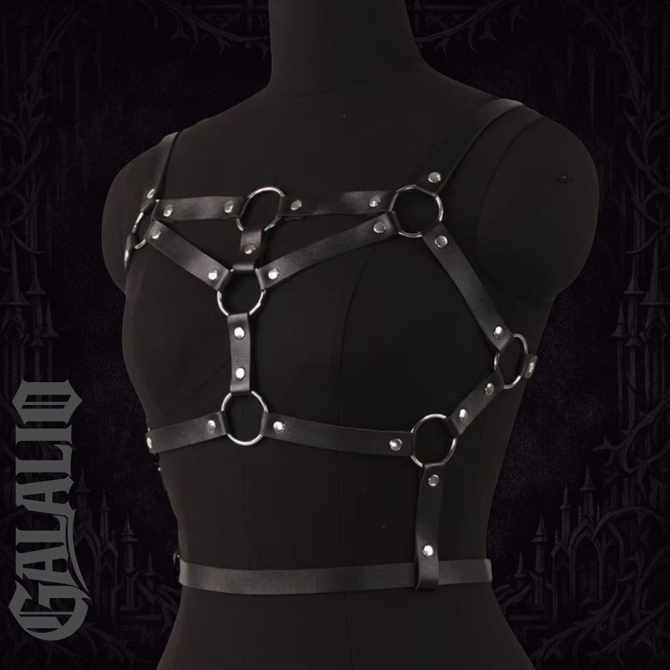 PU Leather Lingerie Harness Women Sexy Chest Bondage Harness