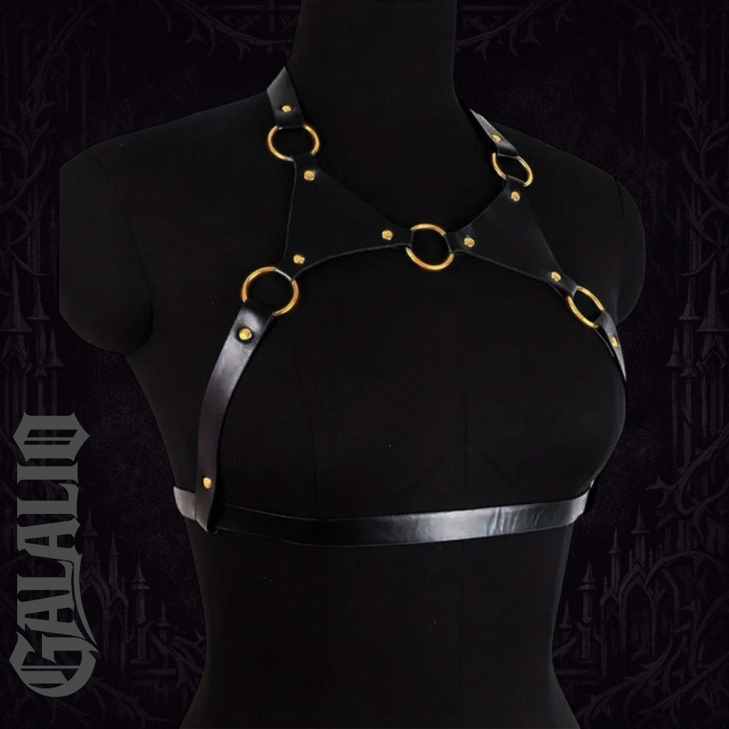 Women Punk Gothic Style Black Personalized Fashion Harness