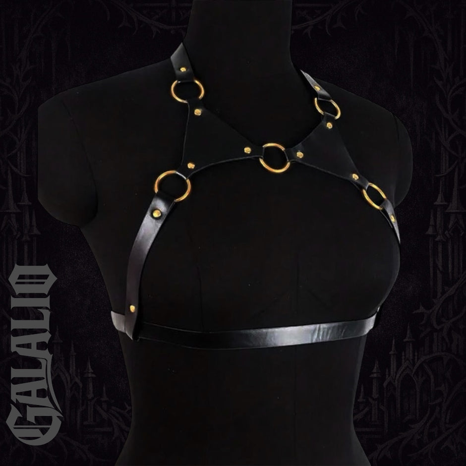 Women Punk Gothic Style Black Personalized Fashion Harness