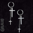 1Pair Unisex Stainless Steel Earrings Fashion Punk Earring