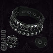 Unisex Punk Leather Cuff Goth Bracelet