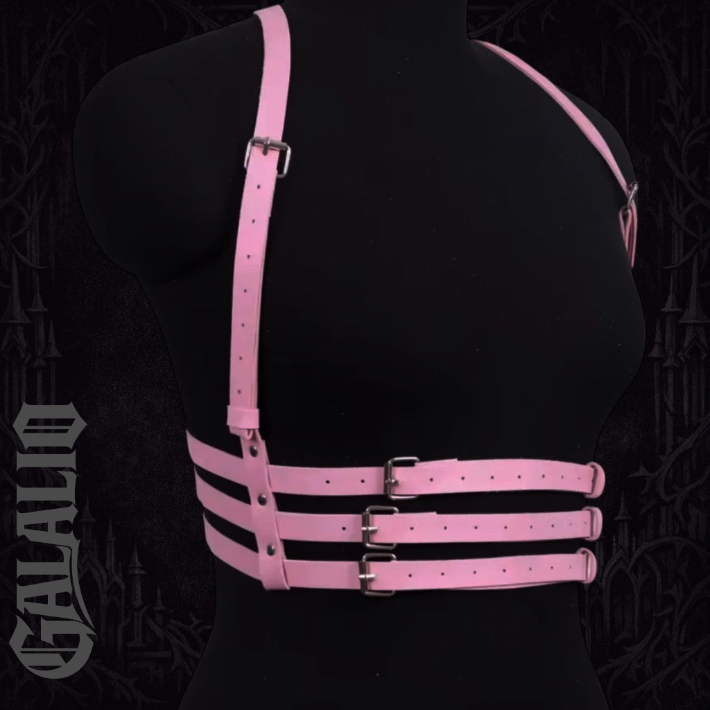 Women's Body Harness Strap Leather Restraint Chest Belt