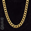 Men Gold Stainless Steel Hip Hop Chain Necklace