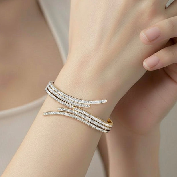 Unique Design Gold Color Stainless Steel Bracelet For Women