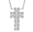 Unisex 925 Sterling Silver Plated Luxury Cross
