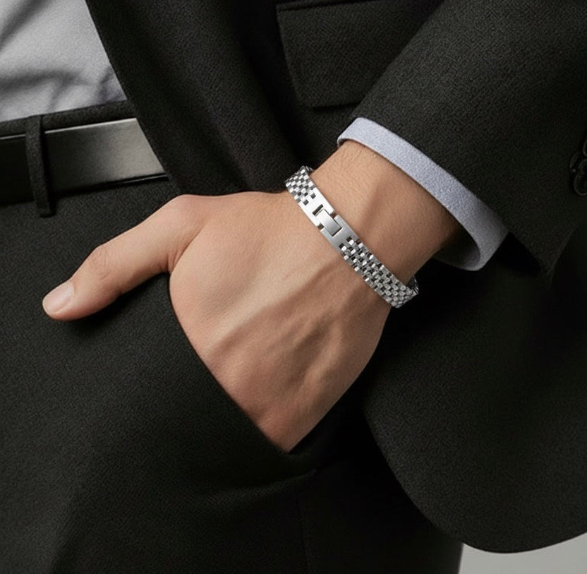 Stainless Steel 10mm Watch Chain Unisex Bracelet