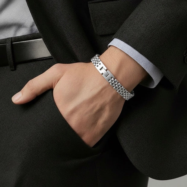 Stainless Steel 10mm Watch Chain Unisex Bracelet