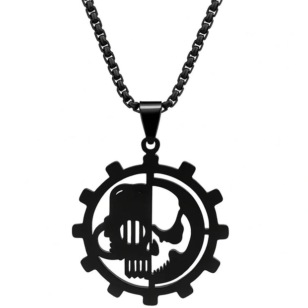 Stainless Steel Adeptus Pendant Necklace