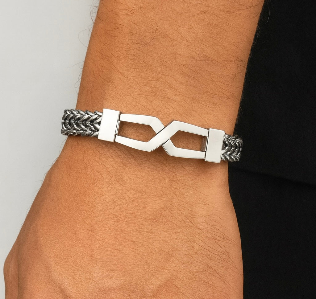 12mm Luxury Stainless Steel Bangle Bracelet