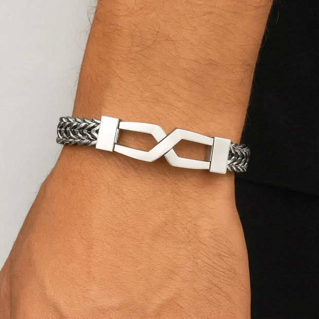 12mm Luxury Stainless Steel Bangle Bracelet