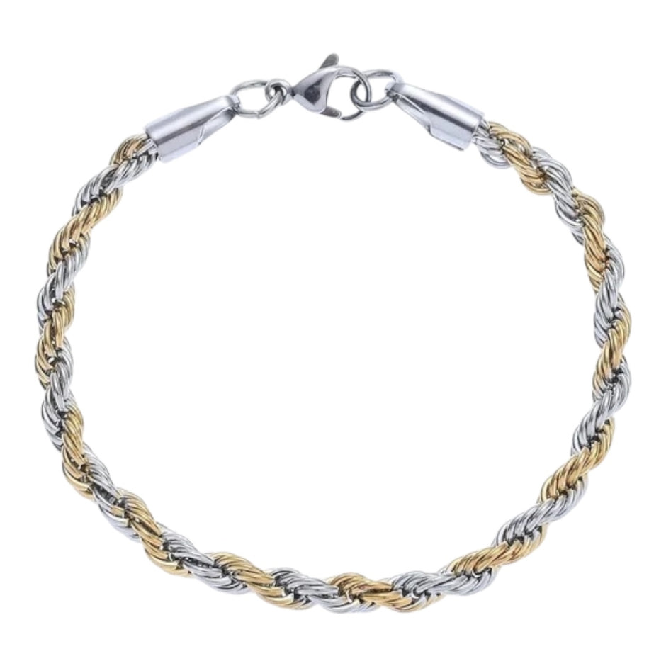 5mm Stainless Steel Twist Chain Bracelet