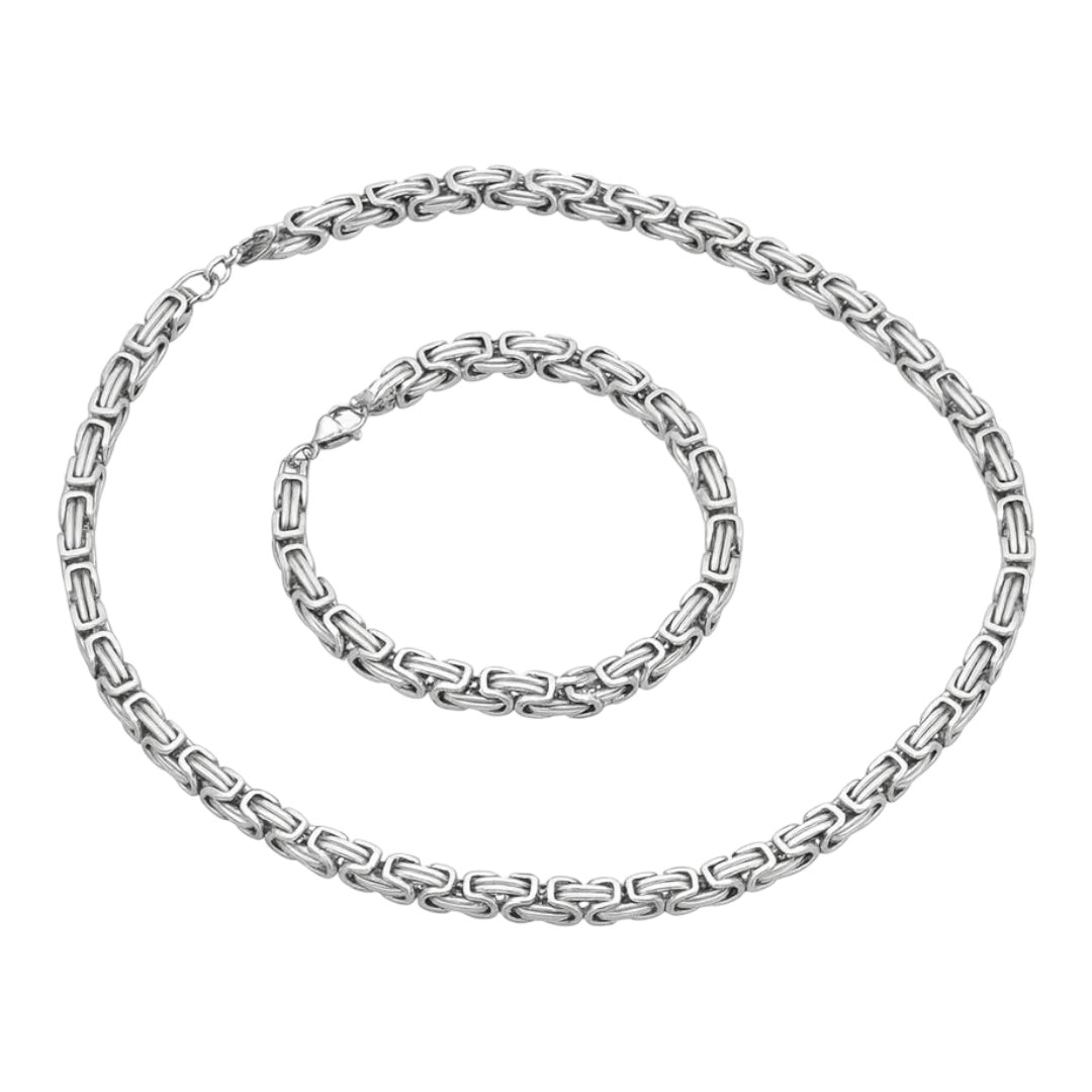 Stainless Steel Hip Hop Jewelry Set