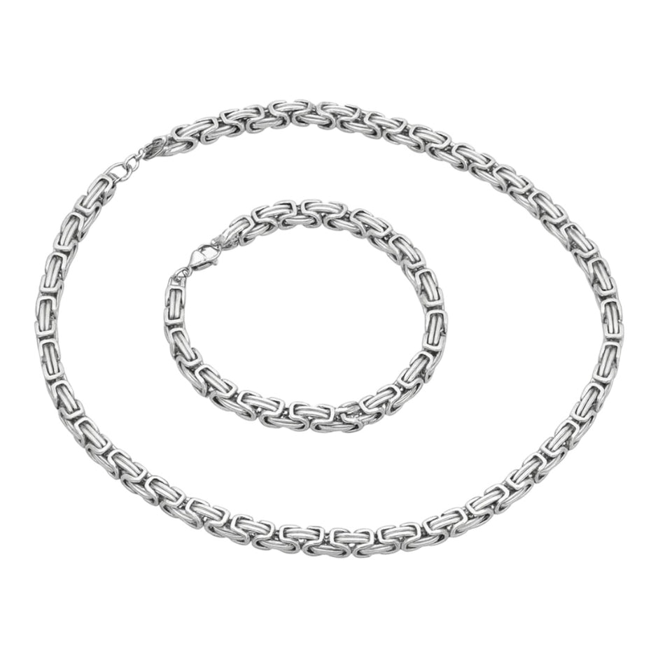 Stainless Steel Hip Hop Jewelry Set