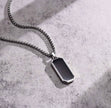 Men Solid Stainless Steel Pendant Necklace