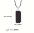 Men Solid Stainless Steel Pendant Necklace