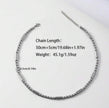 Men Stainless Steel Charm Silver Chain Necklace
