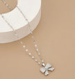Full Rhinestone Bowknot Stainless Steel Women's Pendant Necklace