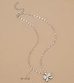 Full Rhinestone Bowknot Stainless Steel Women's Pendant Necklace