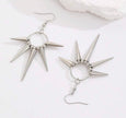 1Pair Women Punk Rock Spiked CCB Dangle Earrings