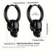 1Pair Men Stainless Steel Vintage Skull Earrings