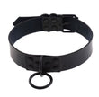 Black Round Punk Gothic Choker Collar Necklace