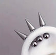 3Pcs/Lot Punk Rock Stainless Steel Spike Helix Stud Earrings