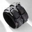 Men Genuine Leather Bracelet Friendship Big Wide Bracelet