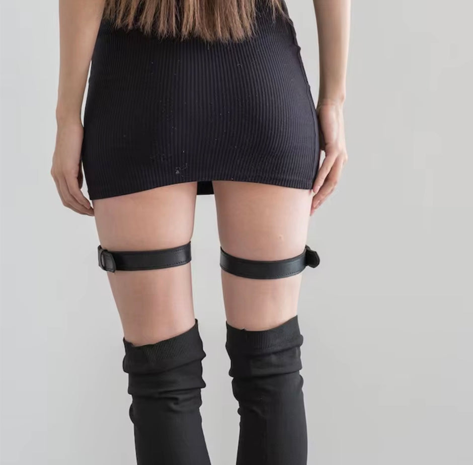 1Pair Women Black Fashion Garter Belt