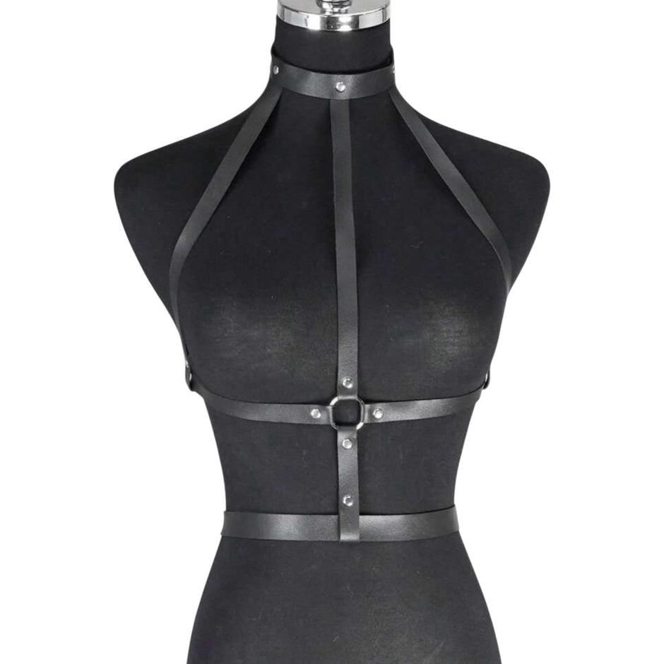 Women PU Leather Bra Strap Adjustable Ribbon Waist Belt