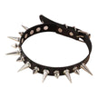 Gothic Punk Rock Spiked Leather Necklace Choker